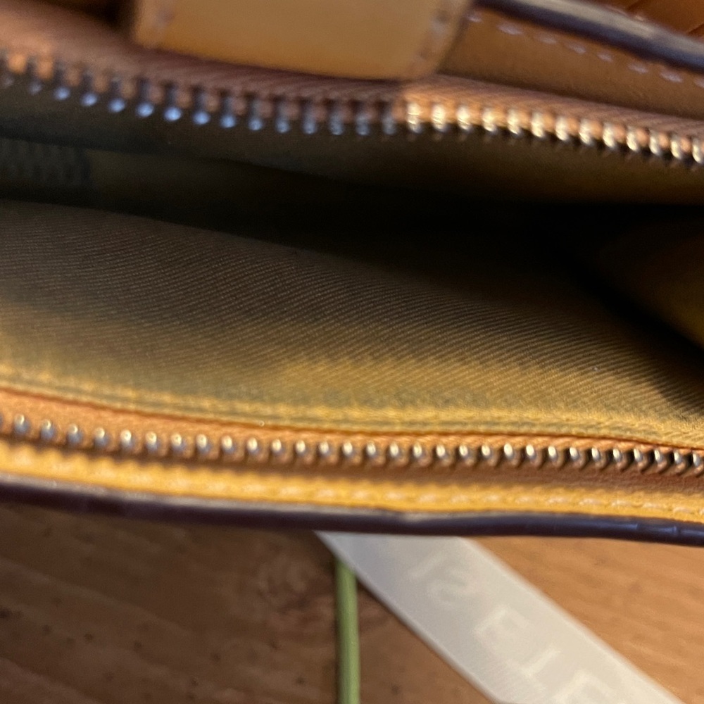 Coach Tan and Yellow Wallet - Picture 7 of 7